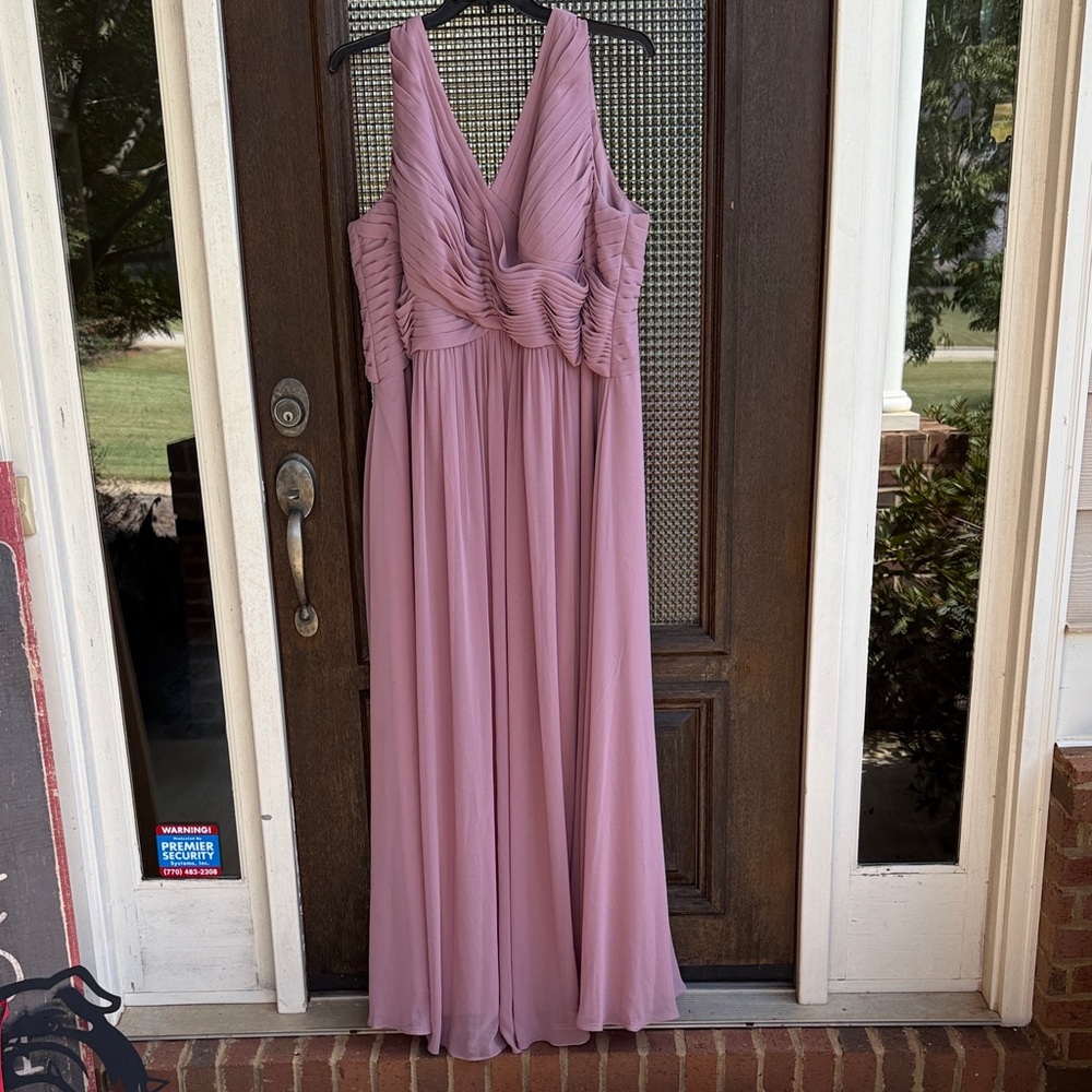 Azazie Mauve Maxi Dress